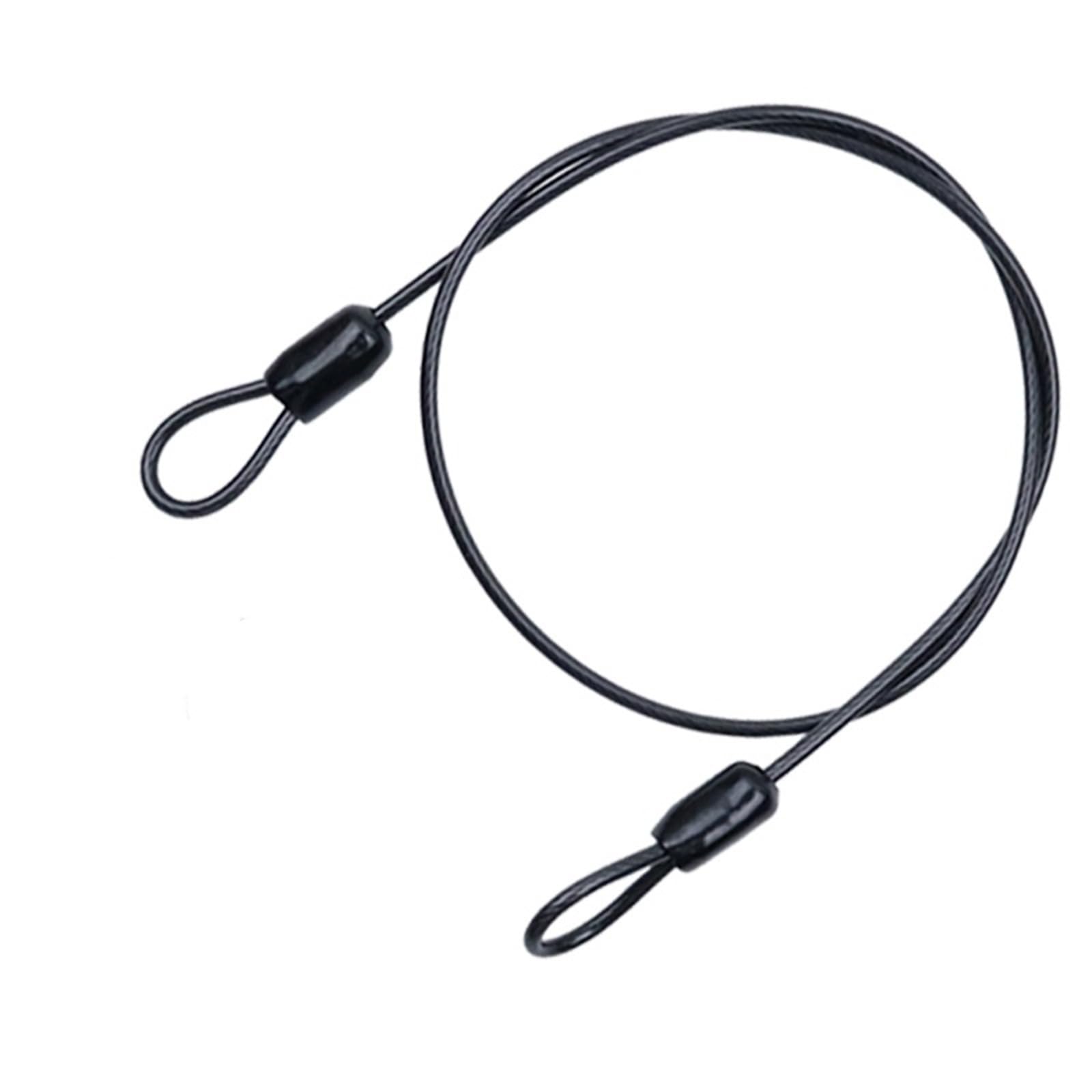 2Pcs Bike Lock Cable, 2M Double Loop Flexible Security Cable Lock for Outdoor Travel Luggage Bike