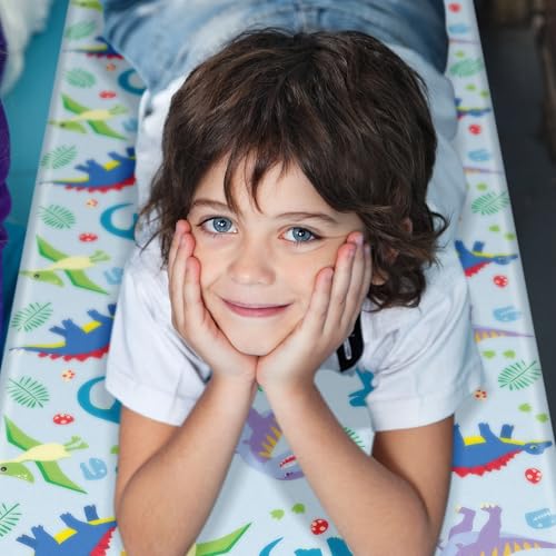 Image of Fanfanwin Kids Nap Mat Cover for Boys and Girls 47 x 21.25 Inch Vinyl Sleeping Mat Cover for Toddler Care Preschool Children Kindergarten