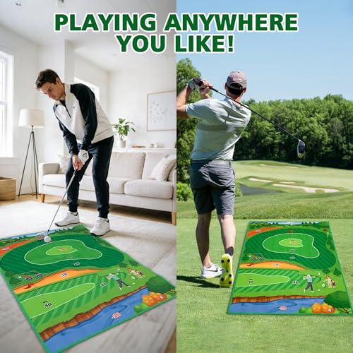 Tapis d'entraînement de golf pliable et cible de fléchettes