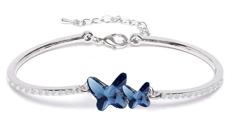 YouBella Jewellery for Women Crystal Bracelets for Women stylish Bangles Bracelet Jewellery For Girls and Women (Blue) (YBBN_92233) (B0D873BMVV) Amazon Price History, Amazon Price Tracker