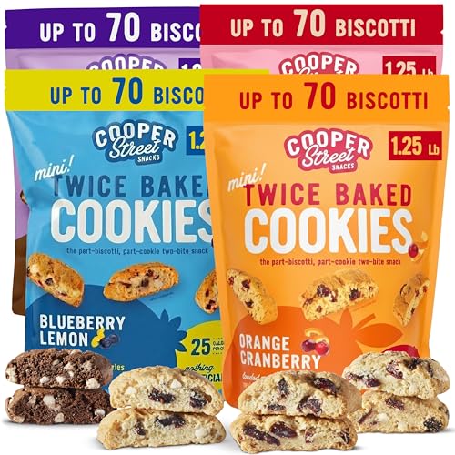 Cooper Street Twice Baked Biscotti Cookies Variety Pack