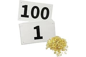 1-100 Running Race Bibs with Large Tryout Numbers