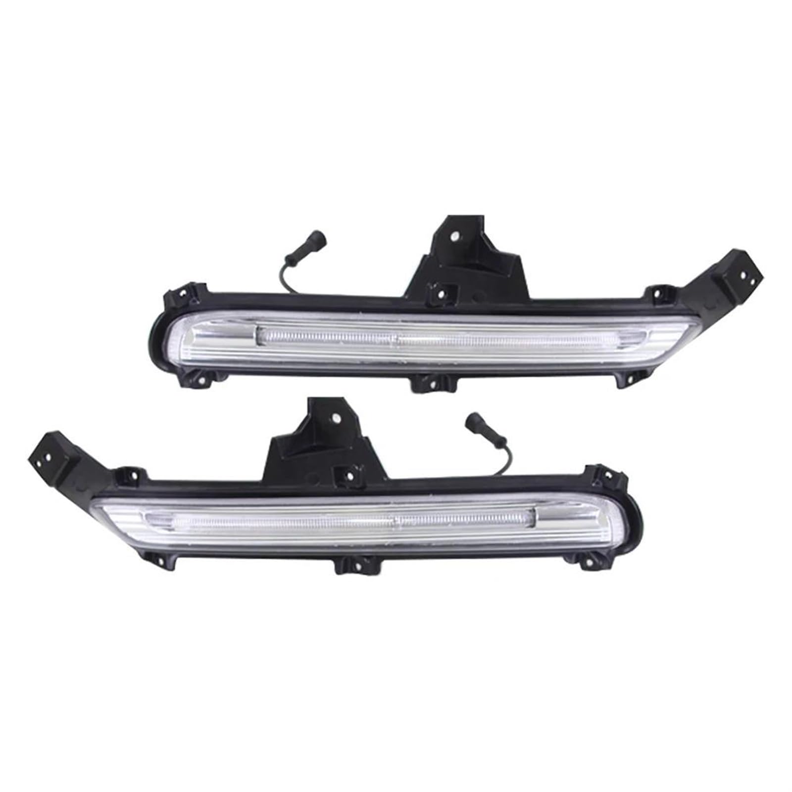 Intermitentes Automóviles Luces circulación diurna LED DRL 3 colores para KIA para K2 2015 2016 luz señal giro parachoques delantero coche 2 unids/set