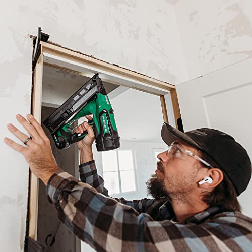 Metabo Hpt Cordless 18V Multivolt™ Angled Finish Nailer Kit | 15 Gauge | 1-18V 2.0Ah Lithium Ion Battery W/Fuel Gauge | Lifetime Tool Warranty | Nt1865Dmast #TOP4