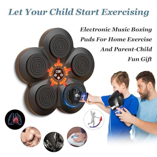 Machine de boxe musicale Bluetooth LNNLOO murale avec écran LED et 9 modes