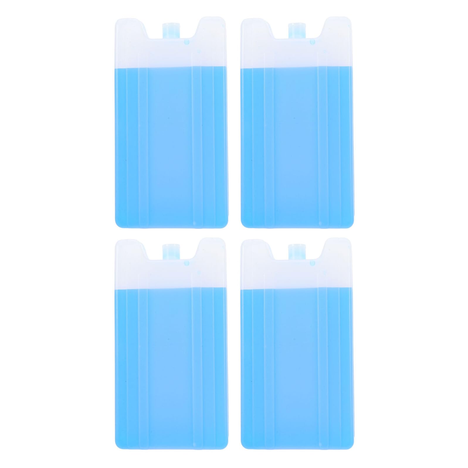 BESPORTBLE Lot de 4 Pains de Glace 400 ML pour Ventilateur, Blocs Réfrigérants Étanches sans Eau, Glacière Portable pour Camping et Pique-niques, Poche à Glace Isotherme pour