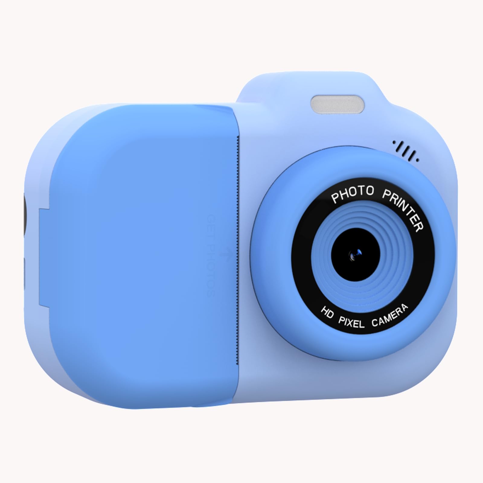 Yihou Portable Printer Mini Thermal Pocket Printer with Dual Camera Video Recording MP3 3 Roll Paper for Study Work Journal Blue-image-8