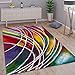 Produktbild Paco Home Teppich Modern Designer Teppich Bunter Farbmix Gemustert Mehrfarbig, Grösse:80x150 cm