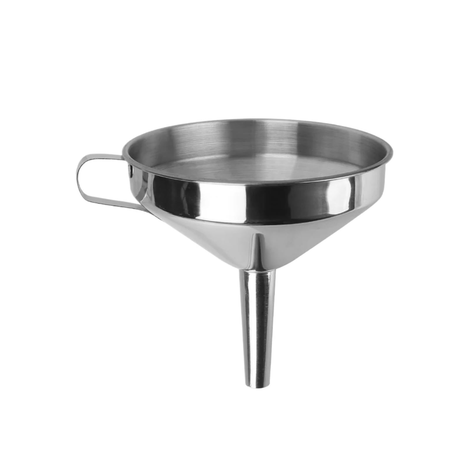 Funnels (hogar y Cocina) Bar Vino Cerveza Aceite Frasco Embudo de Acero Inoxidable for enlatar Herramientas de Cocina embudos de Boca Ancha Embudo de Metal con Filtro Desmontable(12CM)