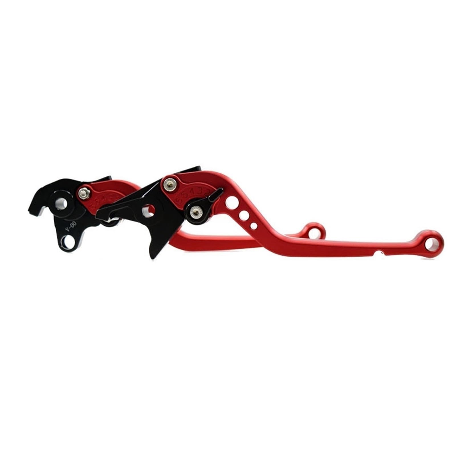 BAYSGCQ Motorbike Brake Levers Fit for Ducati 848/EVO MULTISTRADA 1200/S Streetfighter S 848 Monster 1200 CNC Adjustable Brake Clutch Levers(Red,Long)