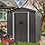 Vongrasig 6x4 FT Outdoor Storage Shed, Metal Garden Shed Clearance with Window and Lockable Door, All-Weather Sloping Roof Tool Shed for Backyard, Patio, Grey