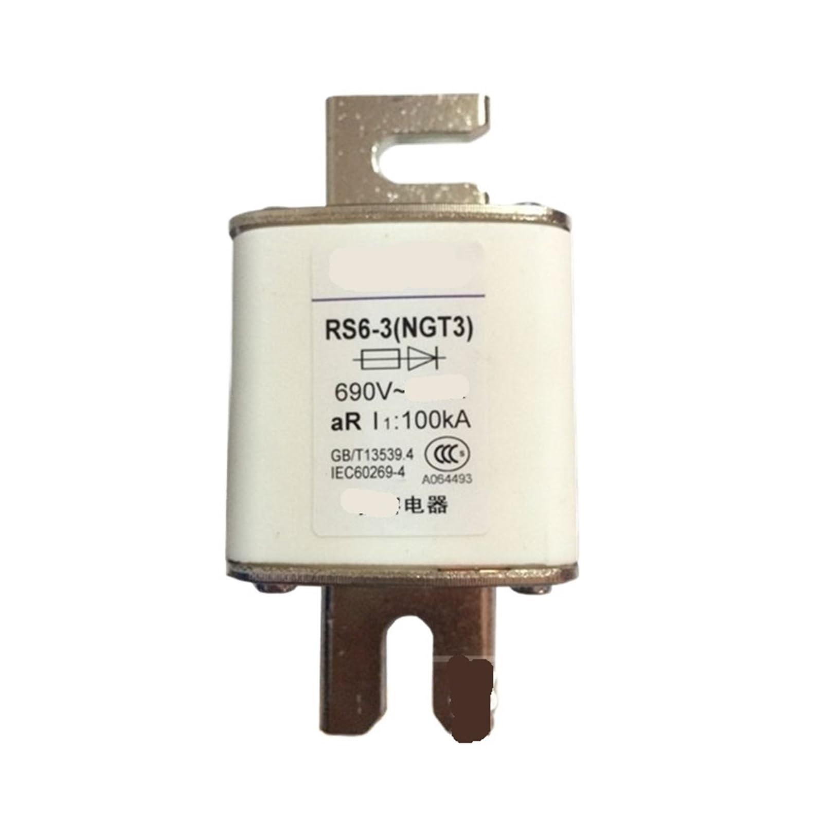 RS6-3 690V/1000V 350A 400A 450A 500A 560A 630A NGT3 schnelle Sicherung(NGT3-630A)