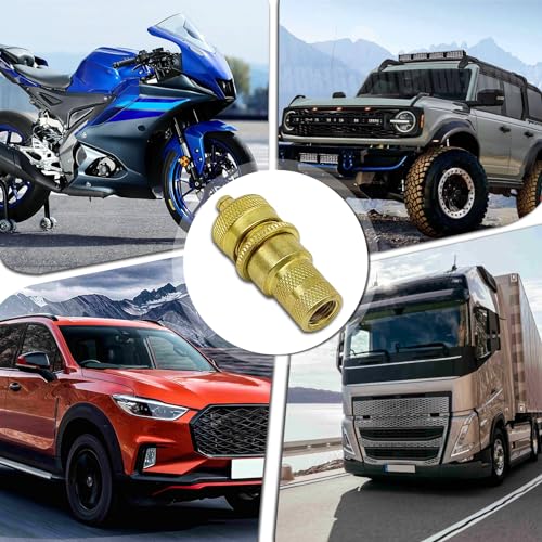 Image of 4Pack Tire Deflator 6-30 PSI Adjustable Tire Deflator Valve Brass Kit for Car, Truck, Motorcycle, and ATV Tires Accessories