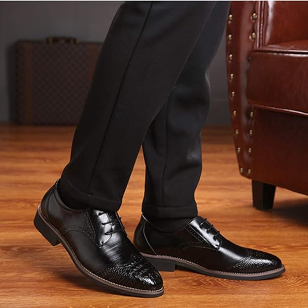 Men Casual Leather Oxfords Business Slip On Work Driving Loafers Walking Shoes Boat Moccasins4