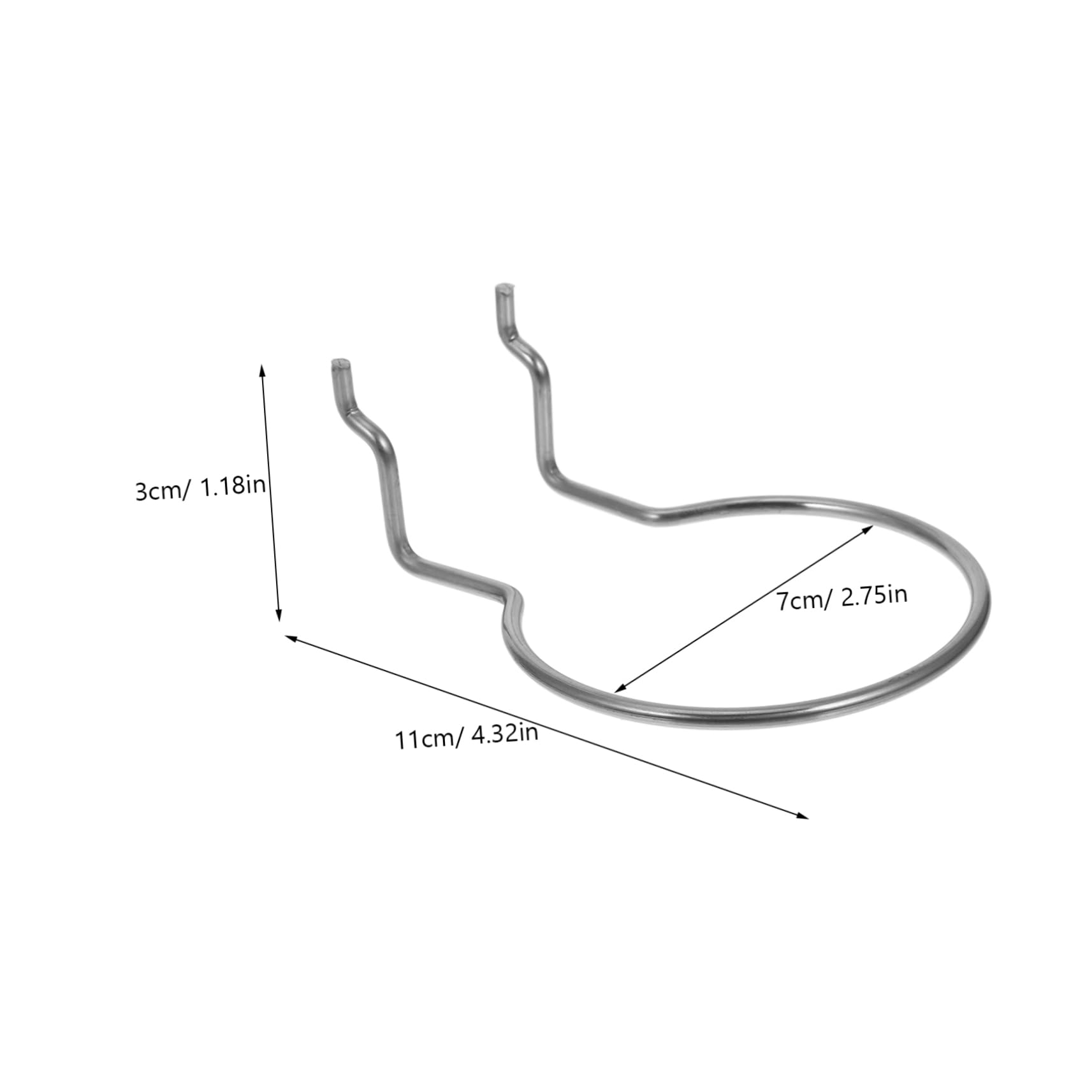 Alipis 20 Pcs Metal Hooks for Pegboard Tool Utility Hooks Garage Shop Supermarket Display