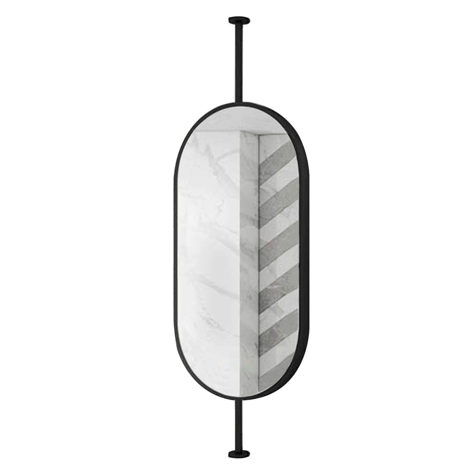 Oval Ceiling Hanging Mirror Bathroom Vanity Makeup Mirrors for Wall