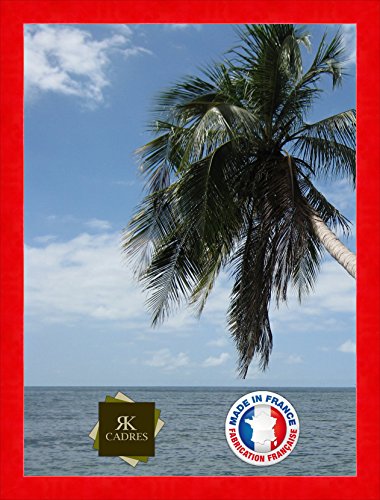 RK Photo Frames Marco de Alta Gama Galería Roja Brillante, 4 cm de Ancho, 30x42 / 42 x 30 Marco de Foto de la Pared