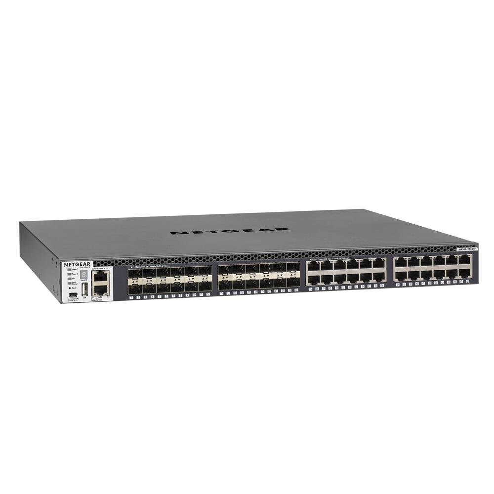 NETGEAR M4300-24X24F 48x10G 24x10GBASE-T 24xSFP+ Stackable Switch For Server Aggregation Core (XSM4348S-100NES)