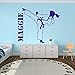 Sticker mural vinyle Art sticker mural karaté Arts martiaux Taekwondo filles chambre personnalisé boxe Judo salle de sport salle de jeux 76x63 cm