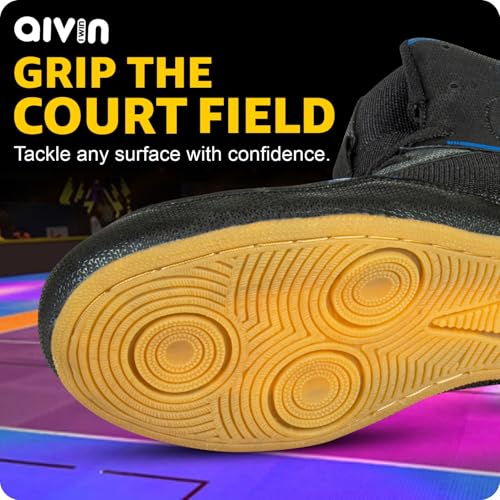 Image of AIVIN Men's Kabaddi, Kho Kho, Wrestling Shoes | Blue Athletic Sports Shoes