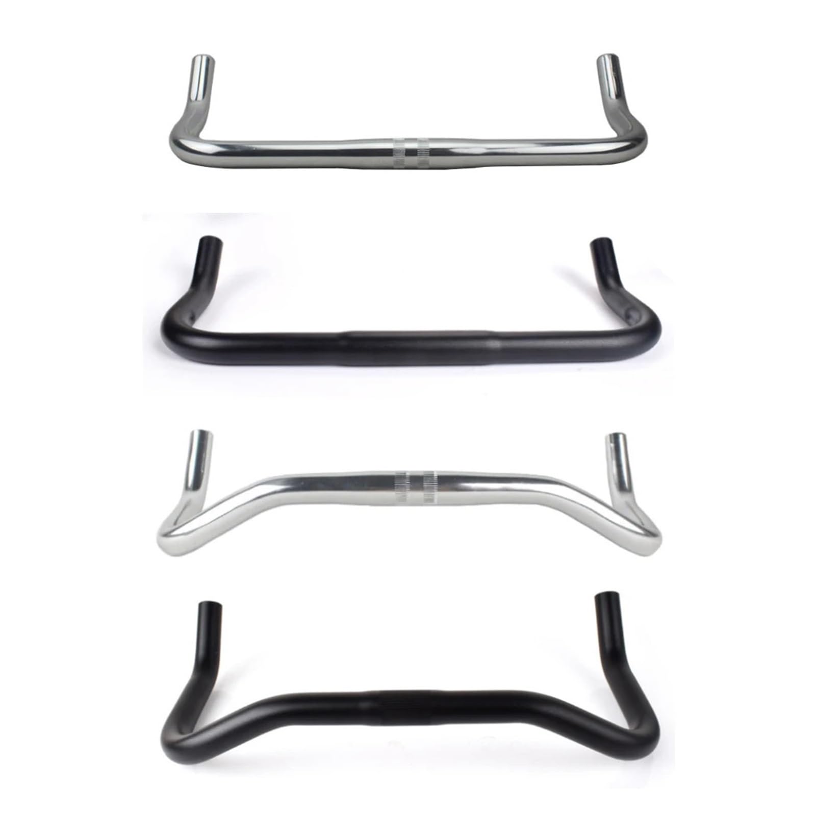 Manubrio Bici Manubrio for Bici Resto Bend Bar in Lega di Alluminio 22.2 * 25.4 * 420mm Single Speed ​​Bike Pista Fixed Gear Manubrio for Bicicletta da Strada