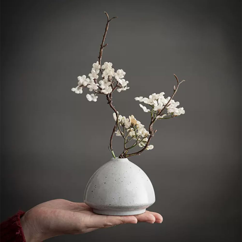 DDMDBYHRY Japanese Style Ceramic Flower Vase Small Ikebana Flower