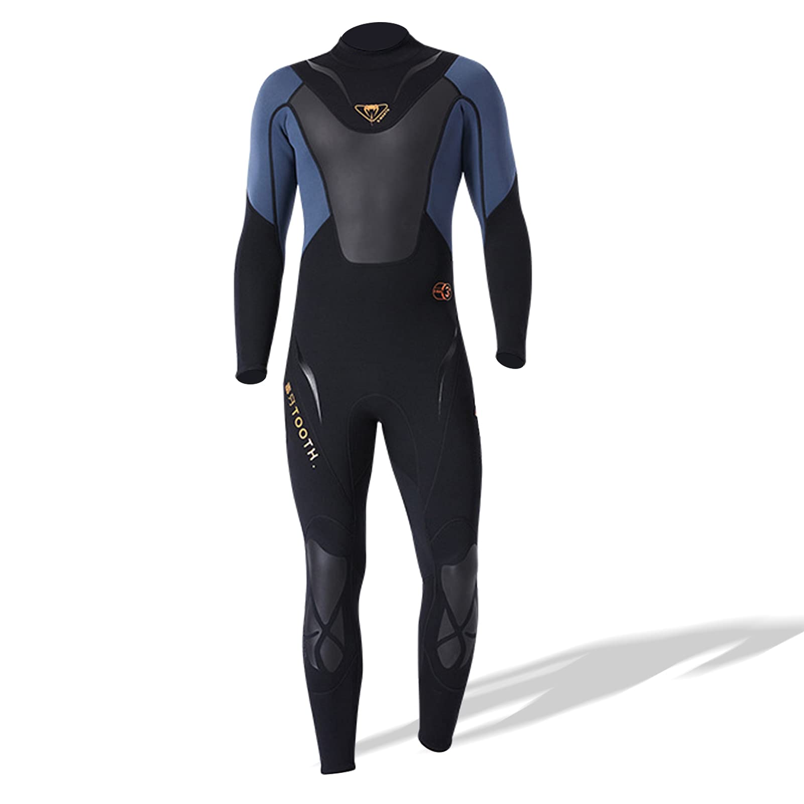 Men 3mm prene Full-Body Wetsuit with Back Zipper Diving Suit for Surfing Swimming Scuba Snorkeling Aztu-picture-33