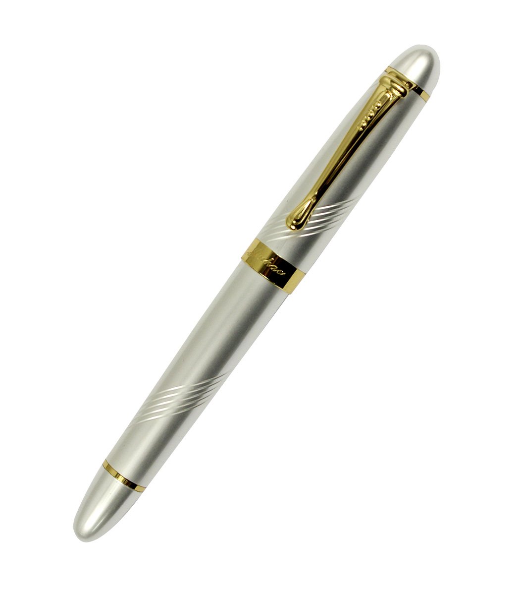 Gullor X450 Deep Blue and Gold Twist Fountain Pen Silber, Blue,Gold - Image 2