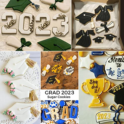 Moukiween Graduation Cookie Cutters 2023-Trophy ,2023,Graduation Cap Cookie Cutter For 2023 Graduation Party And Baking Gift #TOP5