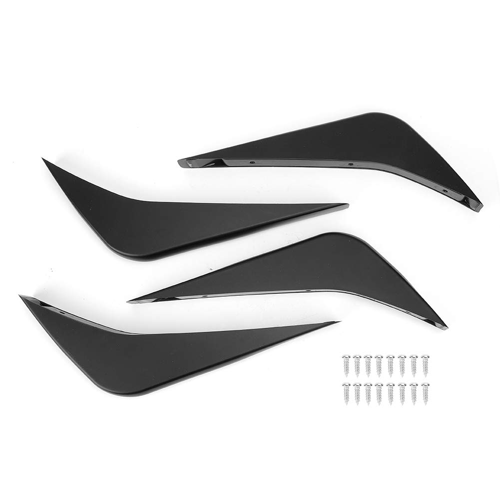 Diyeeni Panel Spojlera Tylnego Zderzaka Zestaw Karoserii Dyfuzora Powietrza do C7 14-19, Dyfuzor Deflektora Samochodu, Poprawa Aerodynamiki, Czarny ABS