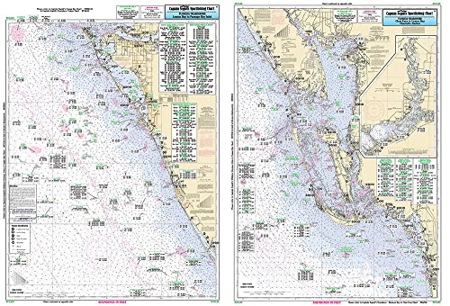 Estero to Lemon Bay, FL - Laminated Nautical Navigation & Fishing Chart by Captain Segull's Nautical Sportfishing Charts | Chart # CHA39
