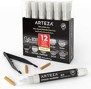30+ Vintage Ceramic Crock Decor Ideas Worth Collecting 26 ARTEZA Liquid White Chalk Markers Set of 12, Fine Tip, Washable Water-Ba...