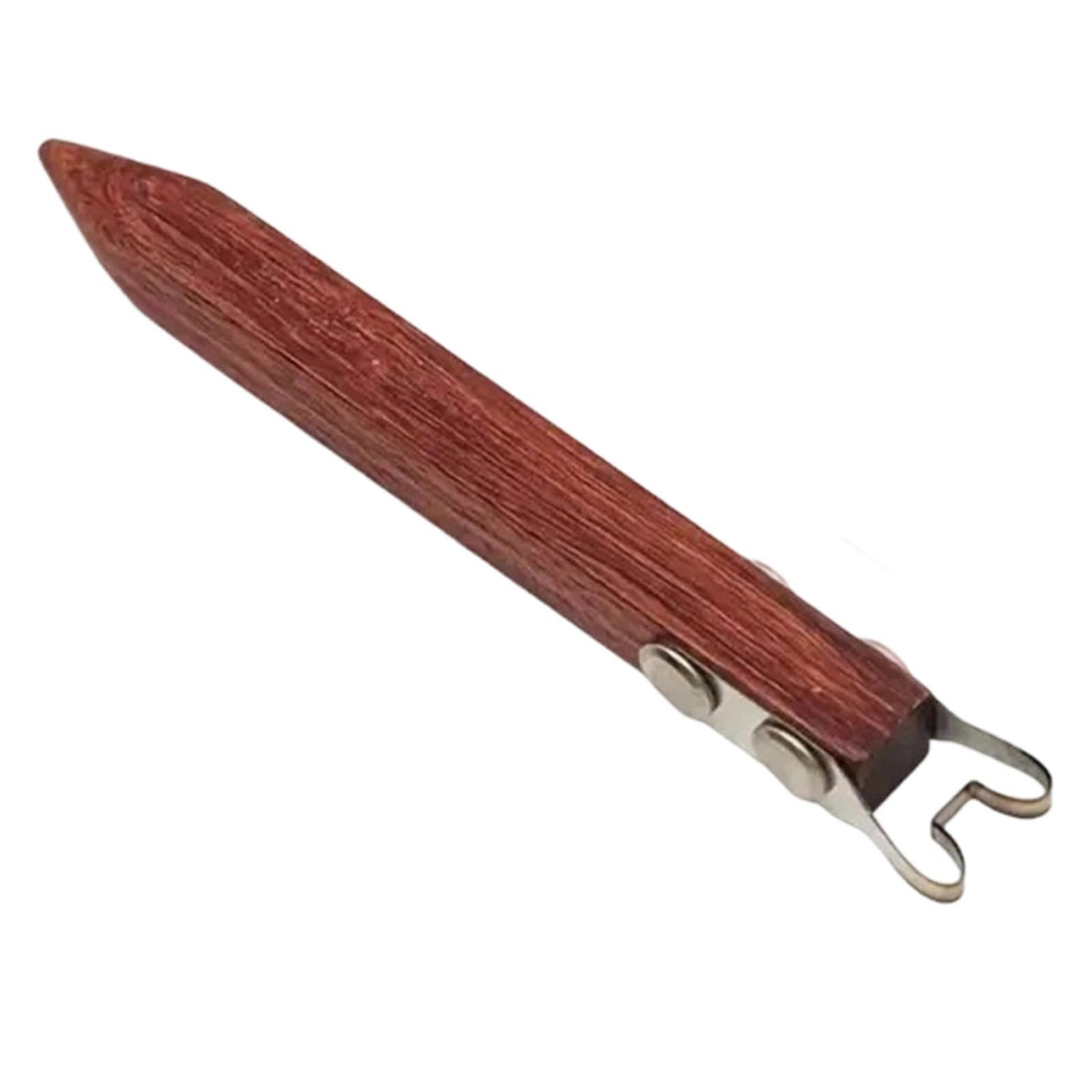 Shunzhong Strong Wooden Pottery Finishing Tool with Metal Tip Pottery Wheel Accessory for Shaping & Smoothing Clay Art Work Bases Clay Carving Tool