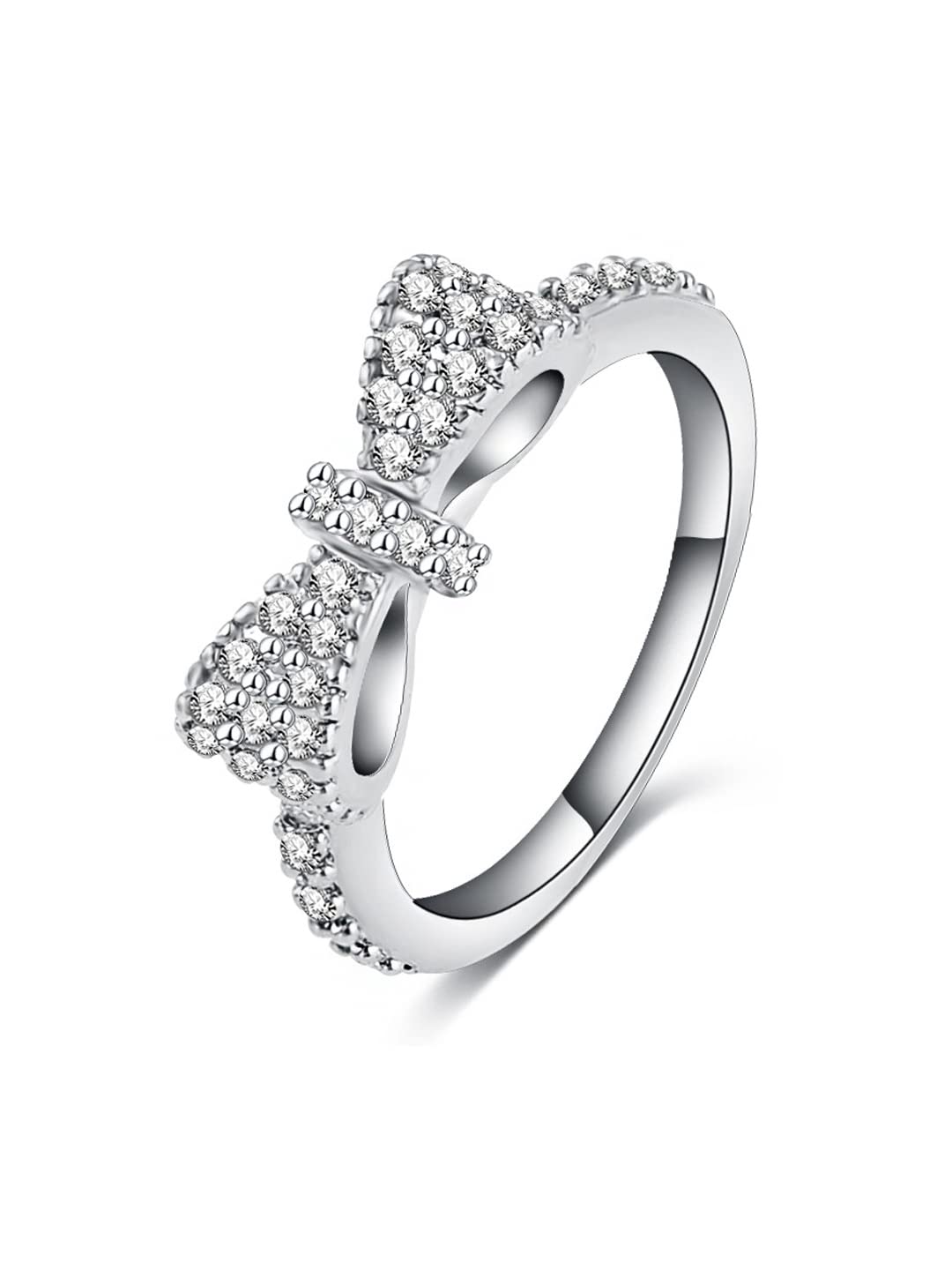 Yellow Chimes Rings for Women & Girls Crystal Ring for Girls | Bow Designed Silver Tone Crystal Adjustable Finger Ring for Women|Birthday Gift For girls & women Anniversary Gift for Wife (B0BPS2FHJG) Amazon Price History, Amazon Price Tracker