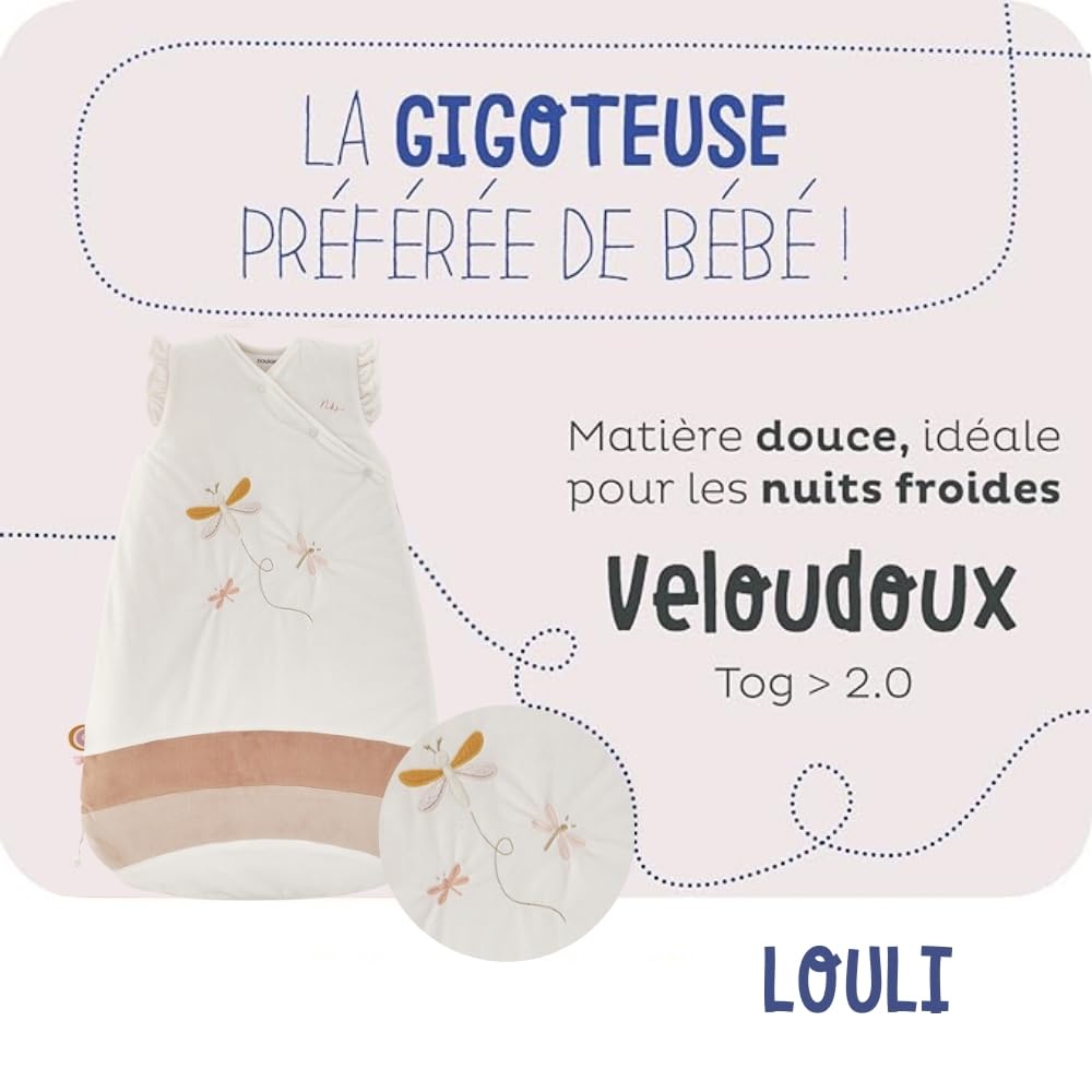 Noukie's - Sacco nanna invernale - Chiusura con zip - Poliestere/Cotone