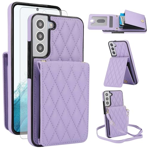 Coque Galaxy S22 silicone protection smartphone Asuwish YM015XXF US Violet Clair