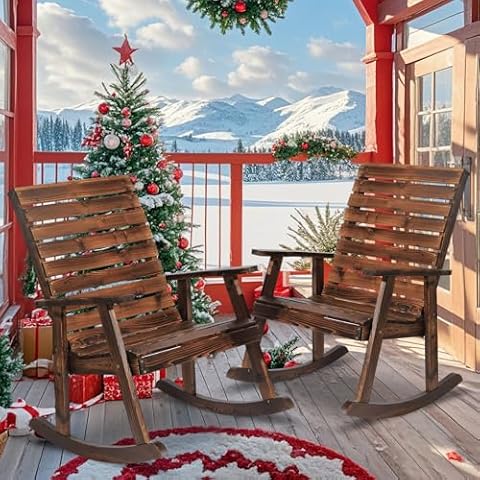Garturects Outdoor Rocking Chairs Set Cover