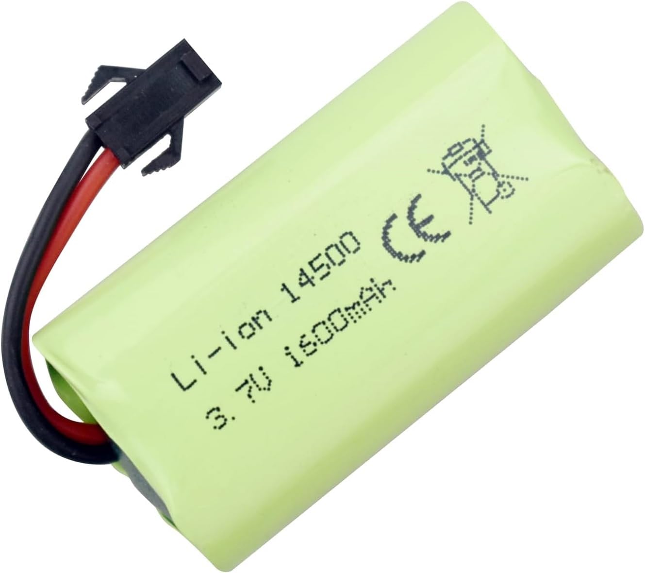 2 Batterie Ricaricabili Li-ion 3.7V 1600mAh Con Spina SM-2P E Cavo USB – Per Auto Telecomandate 9962, 8837, Robot E Camion RC – Universali - 5