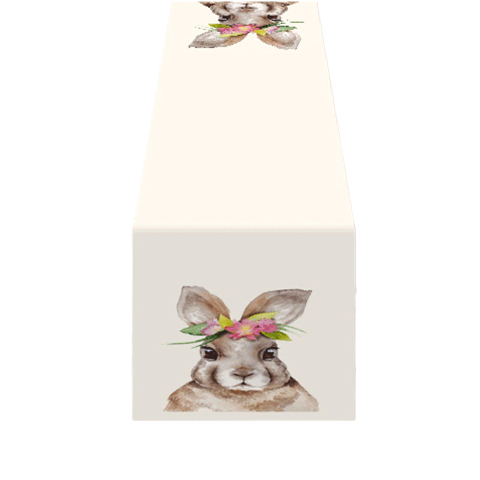 YROHGKPN Table Runner Festive Celebrations Delightful Easter Eggs Runners Decoration Placemat Machine Washable Runner