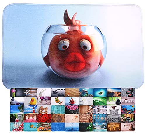 Tappetino per il bagno Pesce rosso 50 x 80 cm, di