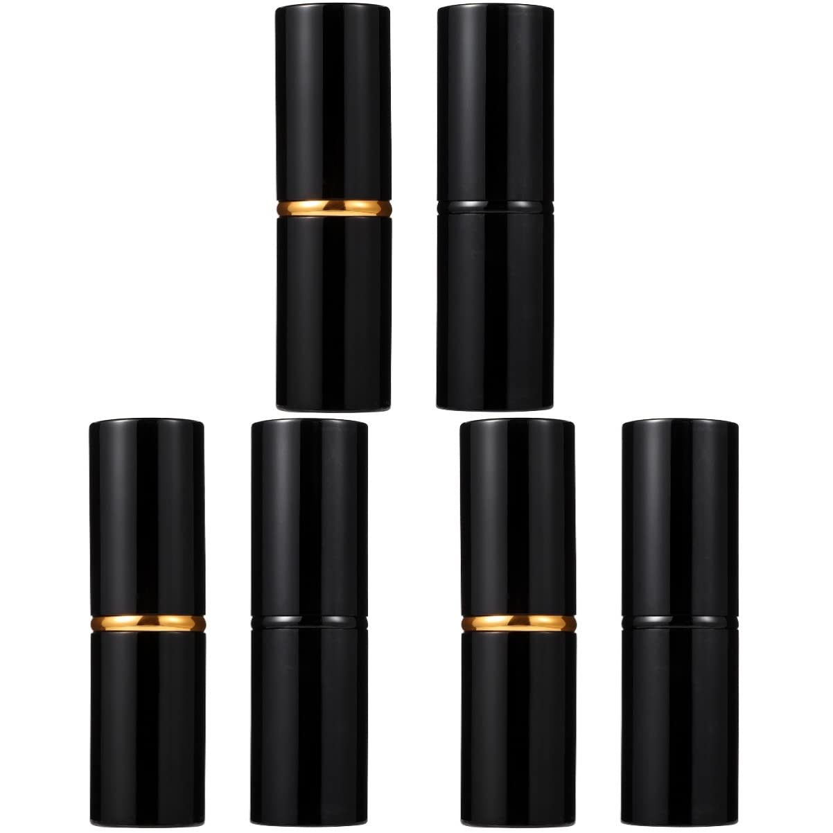 FRCOLOR 6pezzi Pennelli Cosmetici Per Fard e Ombretto Pennelli Makeup Multiuso Design Ergonomico e Comfortevole Colore Nero Accessorio Per La Bellezza