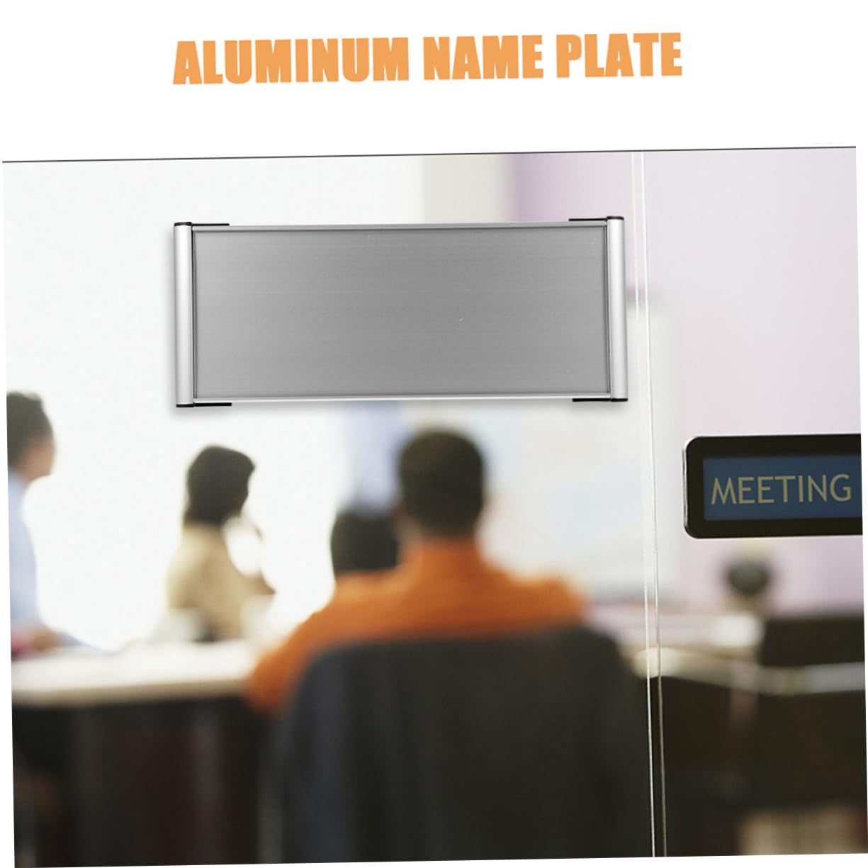 3 Stück Türschildhalter aus Doppelseitigem Aluminium 12x30cm Leerer Namensschildhalter für Bürotüren und Wände Langlebig und Vielseitig für Büro Praxis und Bildungseinrichtungen