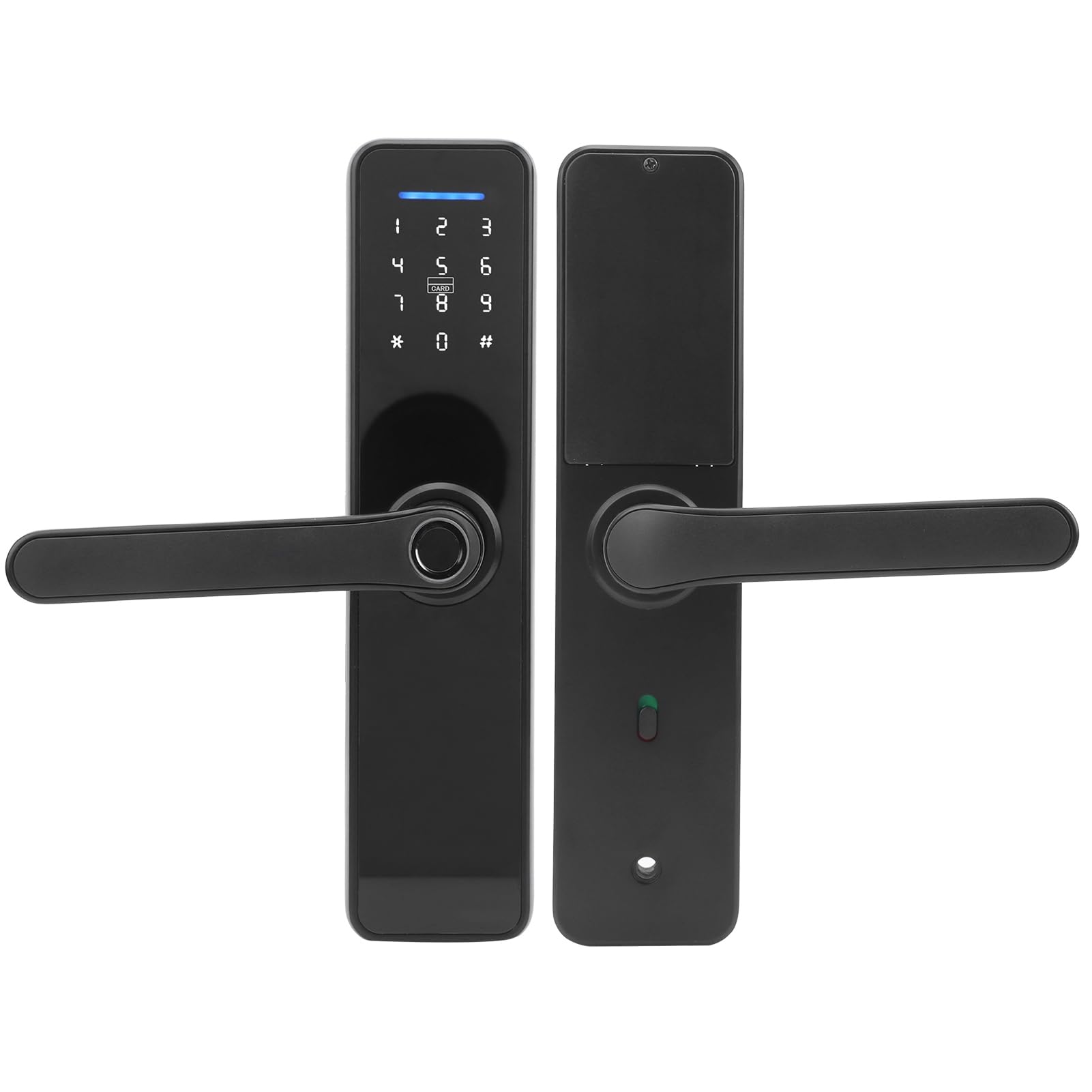Serrure de porte intelligente à écran tactile étanche avec wifi empreinte digitale mot de passe carte IC et clé mécanique
