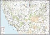 Southwestern United States Wall Map - 60' x 42' Matte Plastic