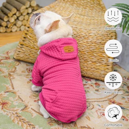 Image of BEAUTYZOO Dog Sweaters for Extra Large Dogs Girl Boy, XXXL Dog Hoodie with Pocket & Leash Hole, Soft Warm Waffle-Like Laminated Cotton Pet Clothes for Cold Weather, Doberman Great Dane Sweatshirt, 3XL