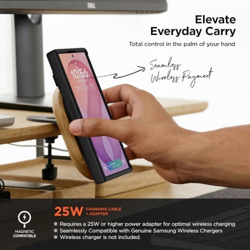 VRS DESIGN QuickStand Pro for Samsung Galaxy Z Fold 8 Case (2026) [Wide Fold Design] [Magnetic Ring Stand] [Magnetic Accessory Ready] Modern Protective Cover - Tactical Olive - 2