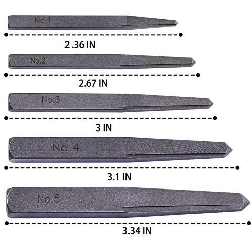 5-Piece Straight Fluted Bolt Extractor Set