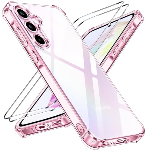 ivoler Nie Vergilbung Klar Hülle für Samsung Galaxy A35 5G mit Stoßfest Schutzec