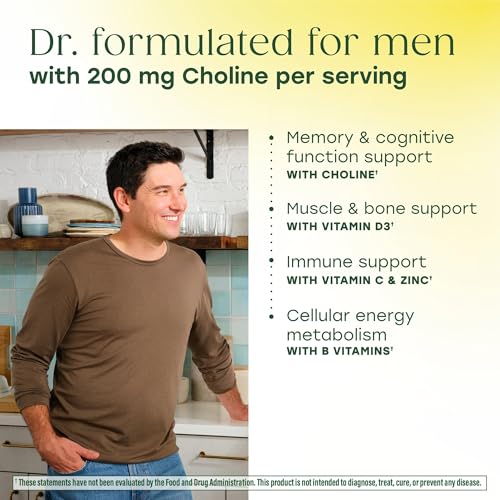 MegaFood Men's Advanced Multivitamin for Men - Doctor -Formulated - Choline, Vitamin B12, Vitamin D, Vitamin C & Zinc - Brain Health & Immune Support - Non-GMO - Vegetarian - 120 Tabs (60 Servings) - Image 4