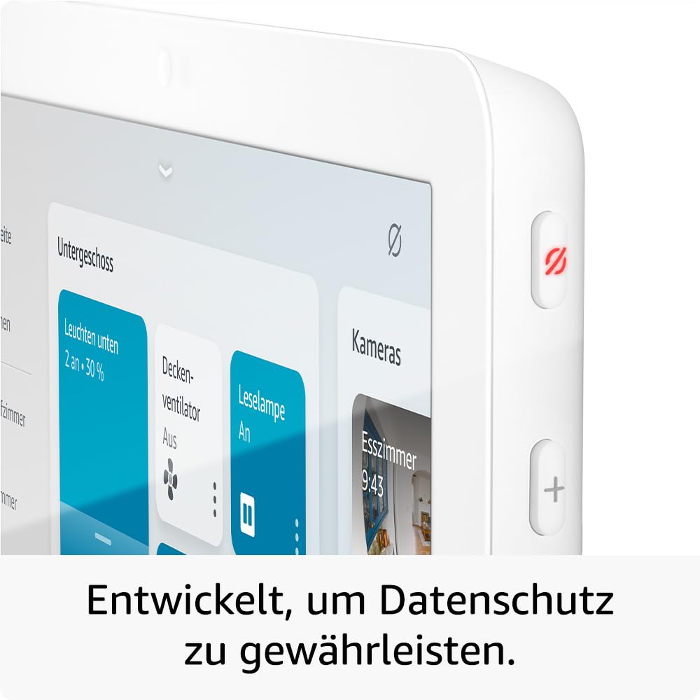 Echo Hub (Neueste Generation) | Smart-Home-Bedienpanel (8 Zoll) mit Alexa | Kompatibel mit Tausenden Geräten